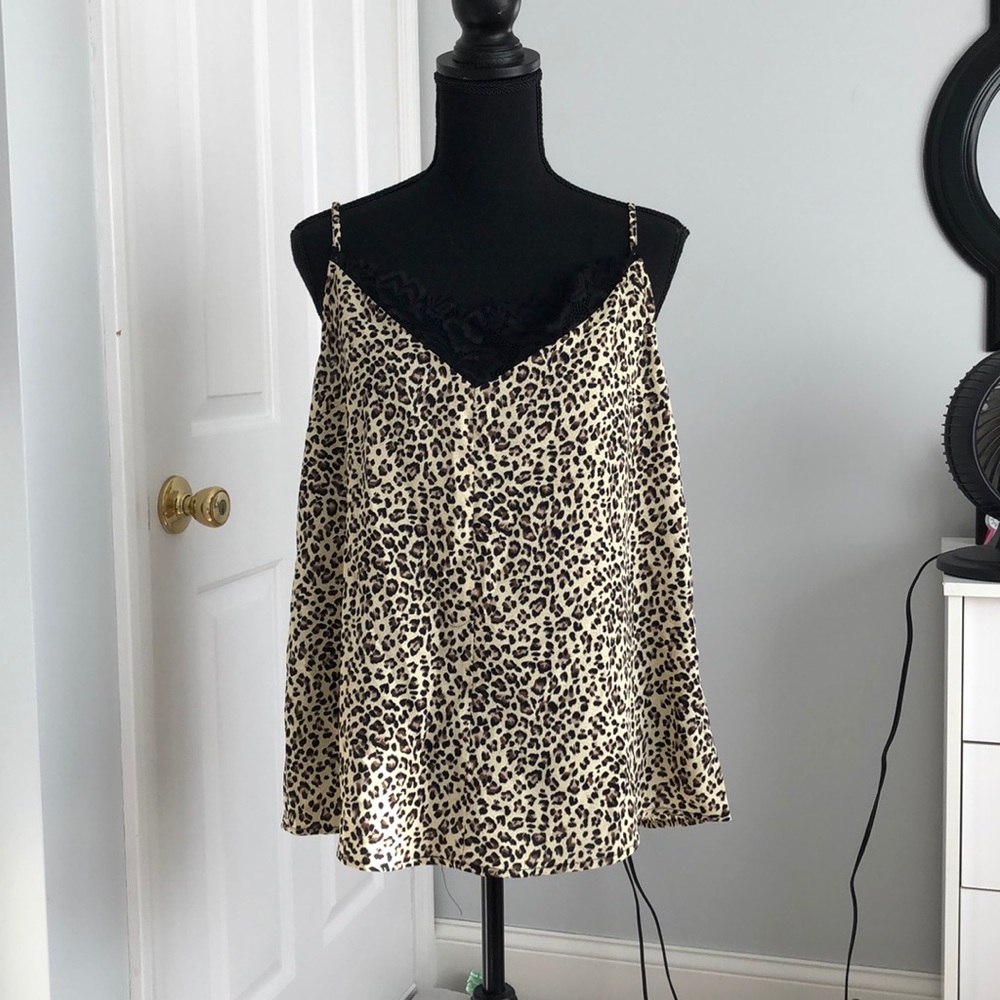 Lace and Leopard Cami